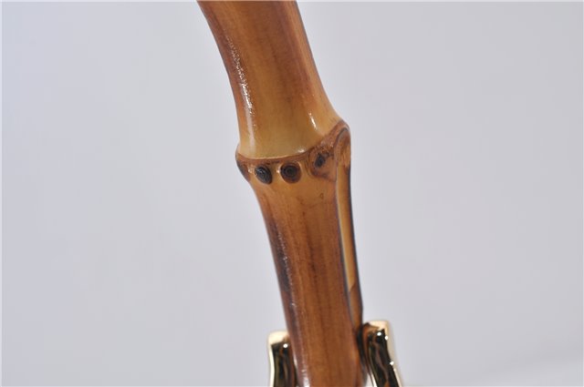 Authentic GUCCI Bamboo Shopper 2way Hand Shoulder Bag Leather 323660 Ivory 9978D