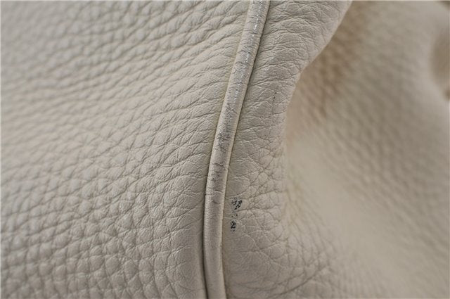 Authentic GUCCI Bamboo Shopper 2way Hand Shoulder Bag Leather 323660 Ivory 9978D