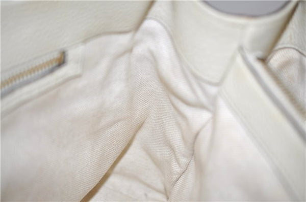 Authentic GUCCI Bamboo Shopper 2way Hand Shoulder Bag Leather 323660 Ivory 9978D