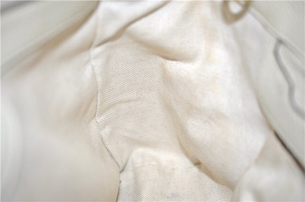 Authentic GUCCI Bamboo Shopper 2way Hand Shoulder Bag Leather 323660 Ivory 9978D