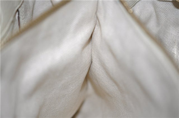 Authentic GUCCI Bamboo Shopper 2way Hand Shoulder Bag Leather 323660 Ivory 9978D