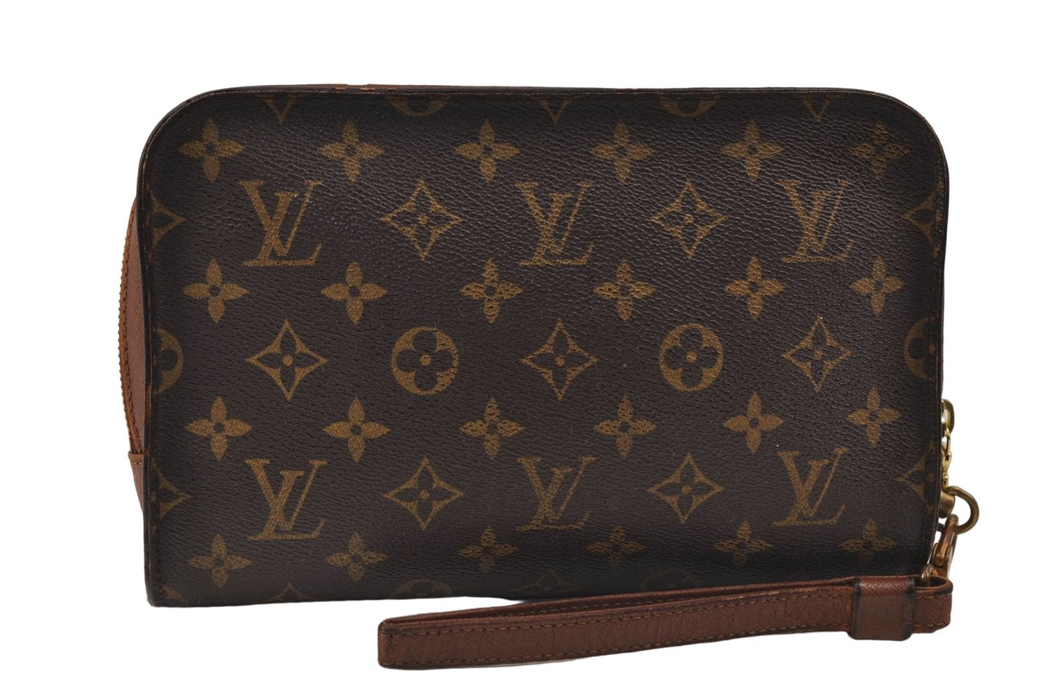 Authentic Louis Vuitton Monogram Orsay Clutch Hand Bag M51790 LV 9979D