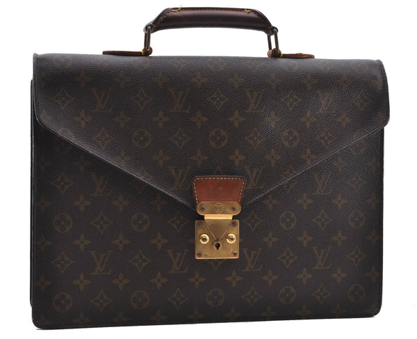 Authetic Louis Vuitton Monogram Serviette Conseiller Briefcase M53331 LV 9980C