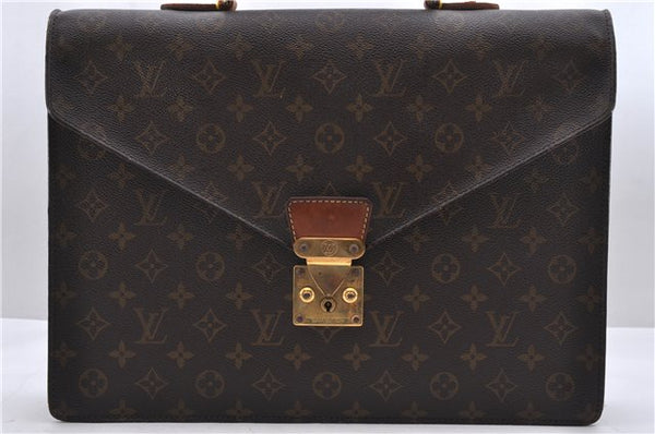 Authetic Louis Vuitton Monogram Serviette Conseiller Briefcase M53331 LV 9980C