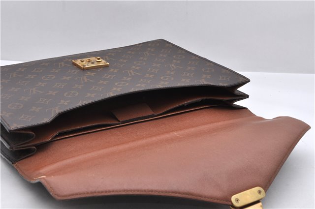 Authetic Louis Vuitton Monogram Serviette Conseiller Briefcase M53331 LV 9980C