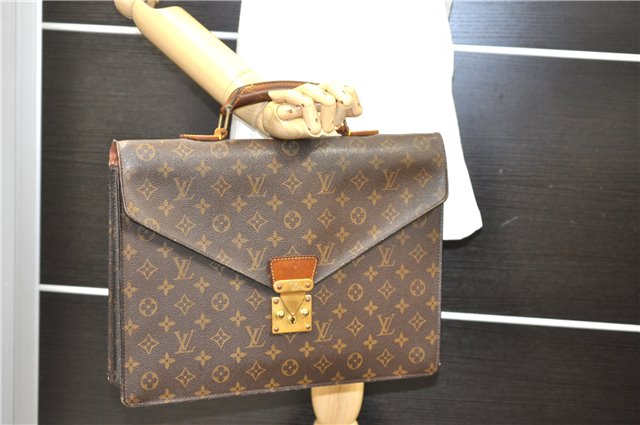 Authetic Louis Vuitton Monogram Serviette Conseiller Briefcase M53331 LV 9980C