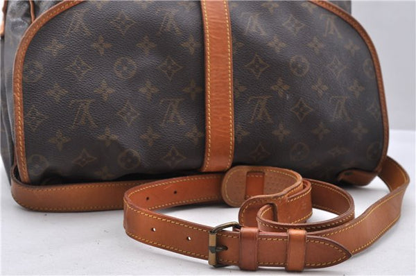 Auth Louis Vuitton Monogram Saumur 35 Shoulder Cross Body Bag M42254 LV 9982C