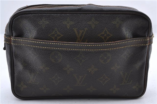 Auth Louis Vuitton Monogram Compiegne 23 Clutch Hand Bag Purse M51847 LV 9984C