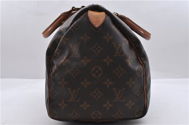 Authentic Louis Vuitton Monogram Speedy 30 Hand Bag M41526 LV 9985C