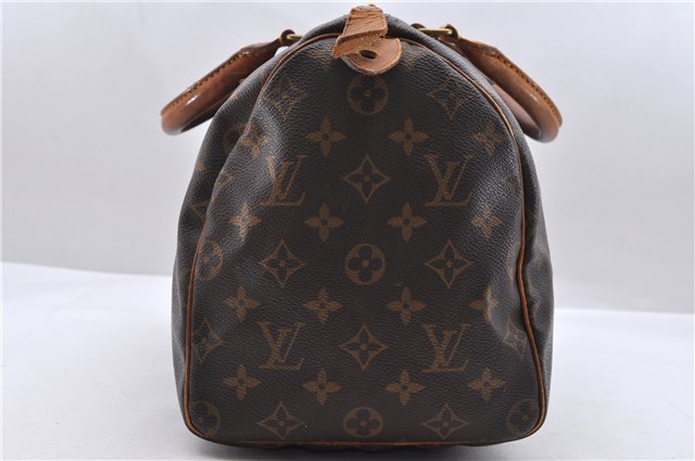 Authentic Louis Vuitton Monogram Speedy 30 Hand Bag M41526 LV 9985C