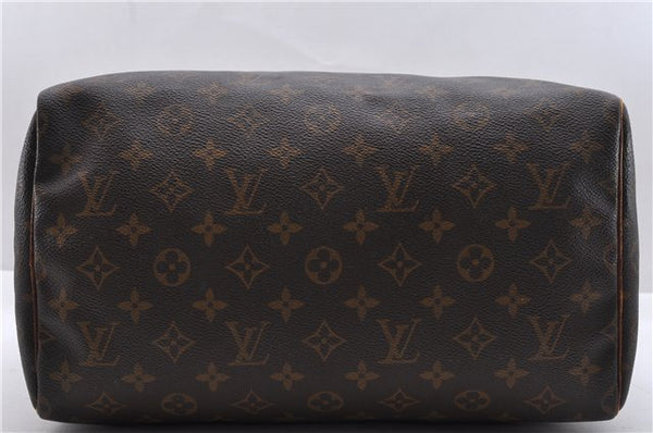 Authentic Louis Vuitton Monogram Speedy 30 Hand Bag M41526 LV 9985C