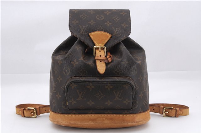 Authentic Louis Vuitton Monogram Montsouris MM Backpack M51136 LV 9985D