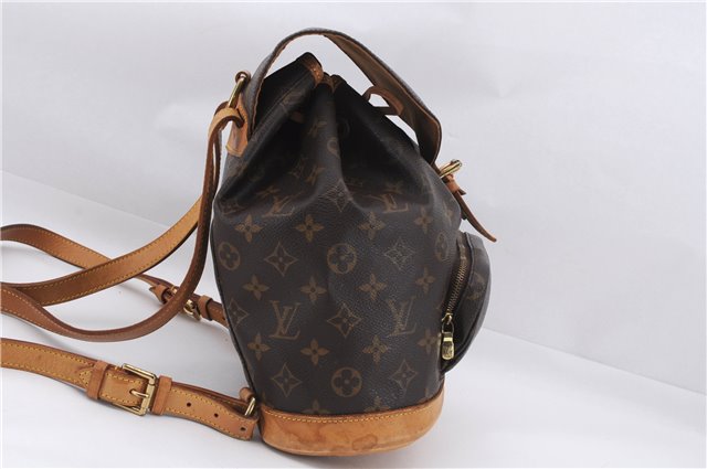 Authentic Louis Vuitton Monogram Montsouris MM Backpack M51136 LV 9985D