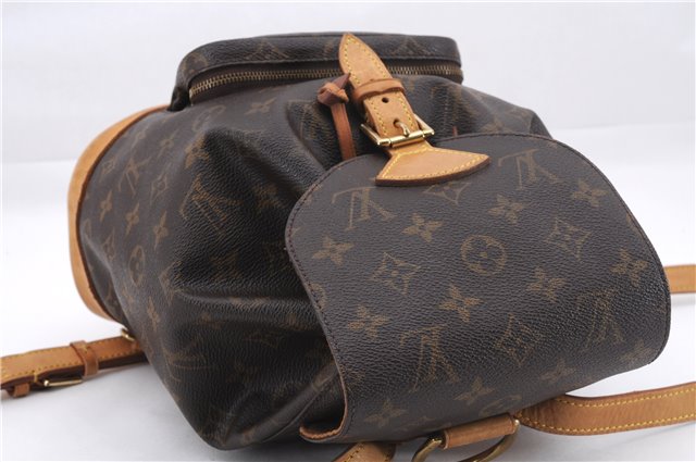 Authentic Louis Vuitton Monogram Montsouris MM Backpack M51136 LV 9985D