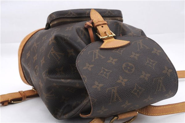 Authentic Louis Vuitton Monogram Montsouris MM Backpack M51136 LV 9985D