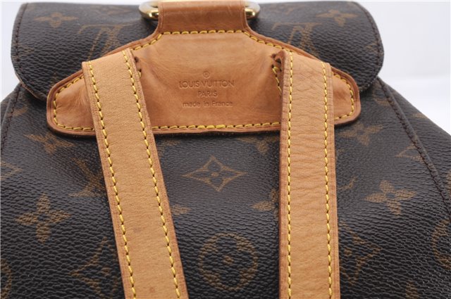 Authentic Louis Vuitton Monogram Montsouris MM Backpack M51136 LV 9985D