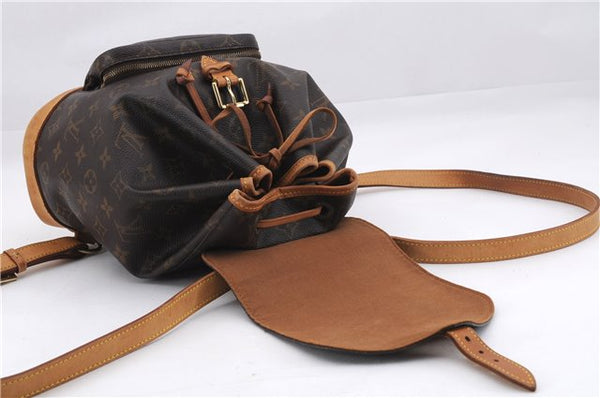 Authentic Louis Vuitton Monogram Montsouris MM Backpack M51136 LV 9985D