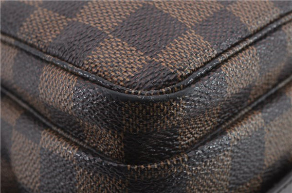 Authentic Louis Vuitton Damier Naviglio Shoulder Cross Body Bag N45255 LV 9988C