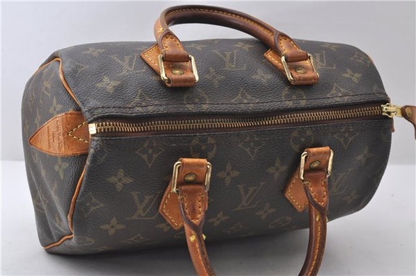 Authentic Louis Vuitton Monogram Speedy 25 Hand Bag M41528 LV 9989C