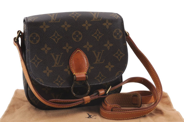 Auth Louis Vuitton Monogram Saint Cloud MM Shoulder Cross Bag M51243 LV 9989D