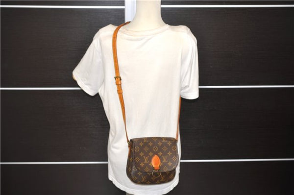 Auth Louis Vuitton Monogram Saint Cloud MM Shoulder Cross Bag M51243 LV 9989D