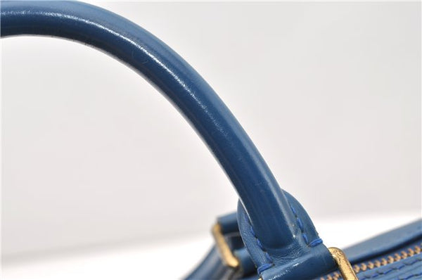 Authentic Louis Vuitton Epi Speedy 35 Hand Boston Bag Blue M42995 LV 9989F
