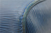 Authentic Louis Vuitton Epi Speedy 35 Hand Boston Bag Blue M42995 LV 9989F