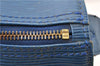Authentic Louis Vuitton Epi Speedy 35 Hand Boston Bag Blue M42995 LV 9989F