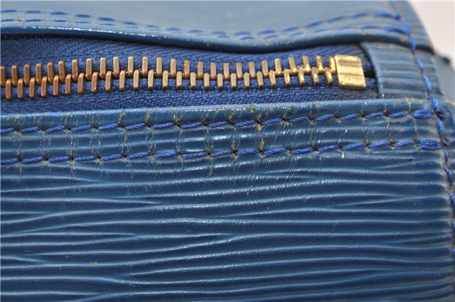 Authentic Louis Vuitton Epi Speedy 35 Hand Boston Bag Blue M42995 LV 9989F