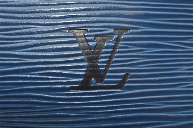 Authentic Louis Vuitton Epi Speedy 35 Hand Boston Bag Blue M42995 LV 9989F