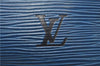 Authentic Louis Vuitton Epi Speedy 35 Hand Boston Bag Blue M42995 LV 9989F