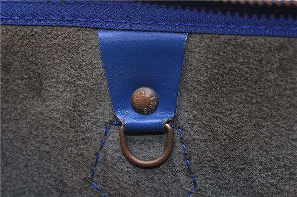 Authentic Louis Vuitton Epi Speedy 35 Hand Boston Bag Blue M42995 LV 9989F