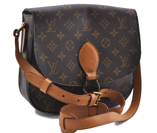 Auth Louis Vuitton Monogram Saint Cloud GM Shoulder Cross Bag M51242 LV 9990C