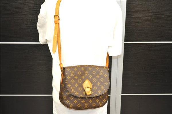 Auth Louis Vuitton Monogram Saint Cloud GM Shoulder Cross Bag M51242 LV 9990C