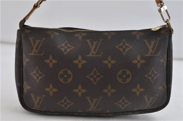 Authentic Louis Vuitton Monogram Pochette Accessoires Pouch M51980 LV 9991C