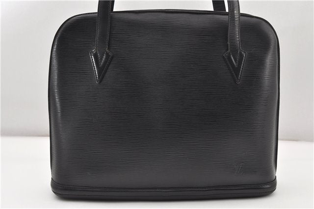 Authentic Louis Vuitton Epi Lussac Shoulder Tote Bag Black M52282 LV 9991F