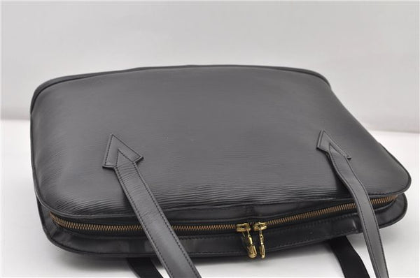 Authentic Louis Vuitton Epi Lussac Shoulder Tote Bag Black M52282 LV 9991F