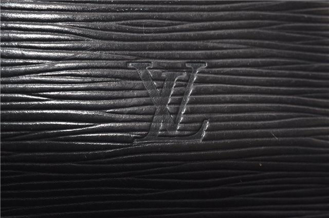 Authentic Louis Vuitton Epi Lussac Shoulder Tote Bag Black M52282 LV 9991F