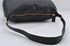 Authentic FENDI Vintage Shoulder Bag Purse Leather Black 9992D