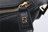 Authentic FENDI Vintage Shoulder Bag Purse Leather Black 9992D