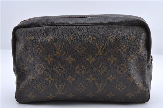 Auth Louis Vuitton Monogram Trousse Toilette 28 Clutch Bag M47522 LV Junk 9993C