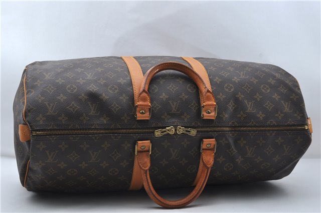 Authentic Louis Vuitton Monogram Keepall 55 Travel Boston Bag M41424 LV 9993D