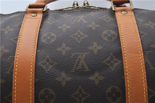 Authentic Louis Vuitton Monogram Keepall 55 Travel Boston Bag M41424 LV 9993D