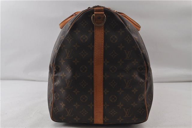 Auth Louis Vuitton Monogram Keepall Bandouliere 60 Boston Bag M41412 LV 9994D