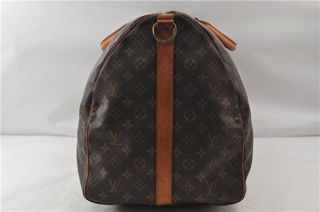 Auth Louis Vuitton Monogram Keepall Bandouliere 60 Boston Bag M41412 LV 9994D