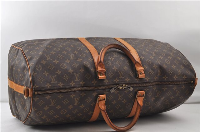 Auth Louis Vuitton Monogram Keepall Bandouliere 60 Boston Bag M41412 LV 9994D