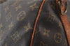 Auth Louis Vuitton Monogram Keepall Bandouliere 60 Boston Bag M41412 LV 9994D