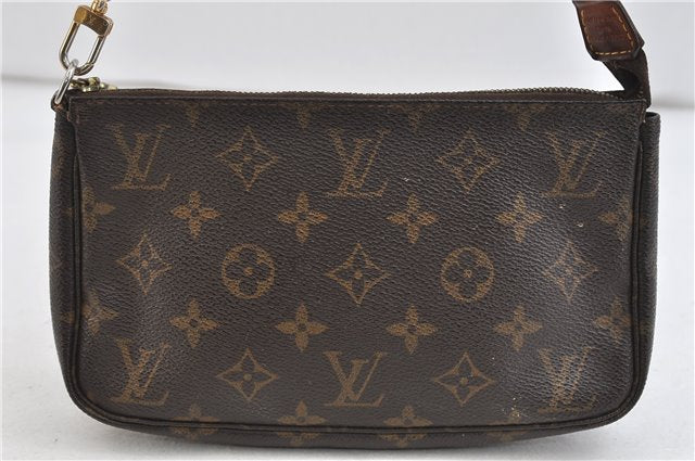 Authentic Louis Vuitton Monogram Pochette Accessoires Pouch M51980 LV 9996C