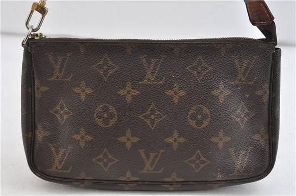 Authentic Louis Vuitton Monogram Pochette Accessoires Pouch M51980 LV 9996C