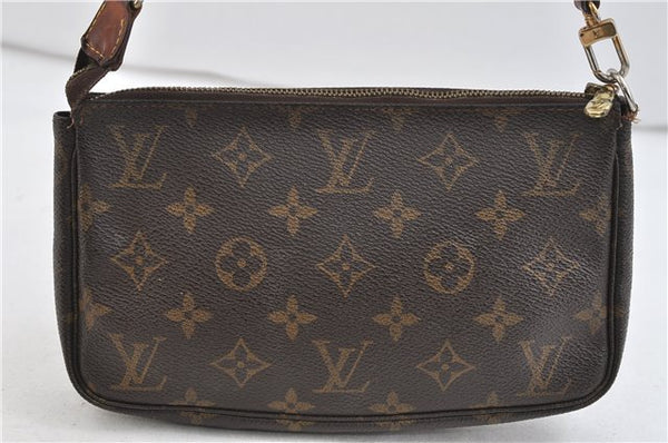 Authentic Louis Vuitton Monogram Pochette Accessoires Pouch M51980 LV 9996C